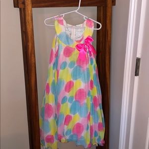 Girls pastel polka dot dress